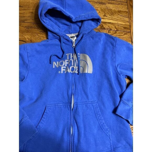 The North Face Women's Far Full Zip Hoodie Jacket Sweatshirt Navy Sz L Hooded - Picture 2 of 6